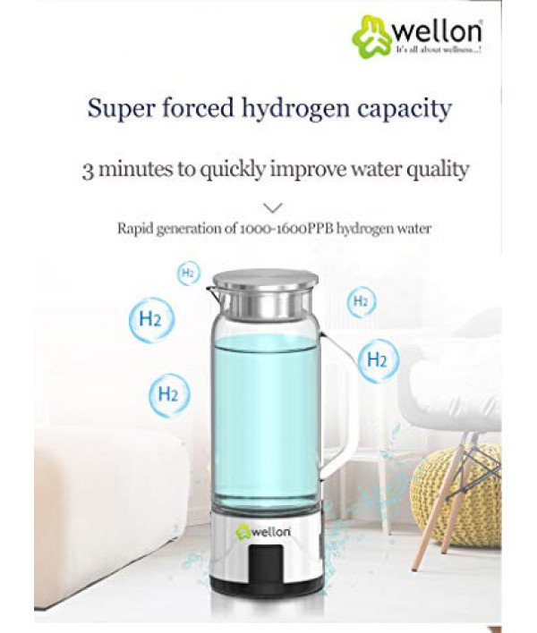 Hydrogen Water Bottle 1.5L Hydrogen Rich Portable Sports Water Bottle Rich  Molecular Hydrogen Water Generator 